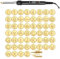 DIY Wood/Leather Burning Set, Wood Burning Kit, DIY Wood Burning Letters Stencils Set, Soldering Iron Kit, Wood Burning Pyrography Pen, Alphabet Number Template for DIY Embossing Carving Craft (B)