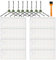 AVAENZO Zubehör Filter Für Lefant M210 M210B M213S M210S M213 OKP Life K2 K3 K3A K4 K5, 8 HEPA-Filter 8 Seitenbürsten Roboter Ersatzteile