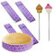 SNAIL GARDEN 4 PCS Cake Strips With 2 PCS Cake Tester, Adjustable Bands, Super Absorbent and Heat Resistant Thick Cotton & Polyester Strips for Even Baking, Cake Tin Bands