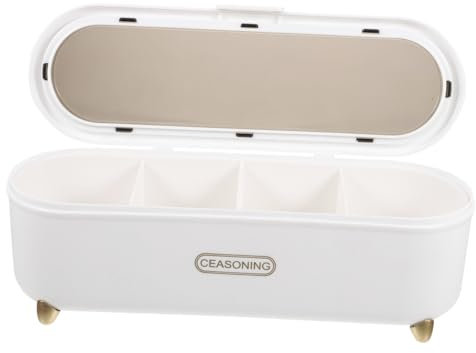 Cabilock Caja Caja de Almacenamiento de Cubiertos caixas arrumação cozinha Kitchen Gadgets Porta Utensilios con Tapa mostrada Organizador de Cubiertos de encimera artículos para el hogar