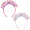 2 Stück Geburtstag Haarreif für Mädchen, Geburtstag Stirnband Kopfschmuck Alles Gute zum Geburtstag Krone Pailletten-Alphabet Party Tiara für Frauen Haarschmuck Geschenke Dekorationen Foto-Requisite