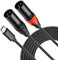 XMSJSIY USB C auf Dual XLR Mikrofonkabel Typ C Stecker auf XLR Stecker Stereo Verstärker Kabel Audio Stecker Kabel Kompatibel mit PC Telefon Tablet Power Amplifier Audio Kabel – 2M/6.56FT