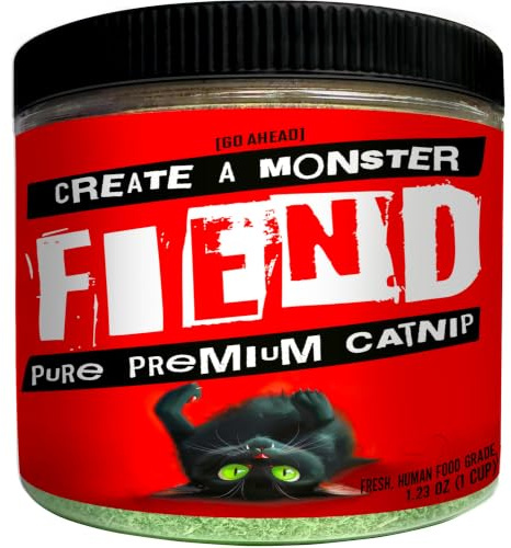 Fiend Premium Pure Katzenminze | Die weichste + stärkste + glücklichste Premium-Katzenminze – Erschaffe ein Monster!