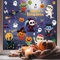 YIHELU Pegatinas de Ventana para Halloween - Juego de Pegatinas Reutilizables, Decoraciones para Fiestas, 9 Hojas