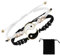 IBXWMNG 2 Armbänder Verstellbare Beziehung Armbänder Yin Yang Armband Paar Passende Armbänder Passende Armbänder für Herren und Damen, für Liebhaber Freund Freundin