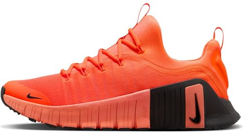 Nike Workout-Schuh Nike Free Metcon 6 Workout-Schuh Für Herren, Hyper Crimson/Black-Hyper Orange, FJ7127-801, 44 EU (10 US)