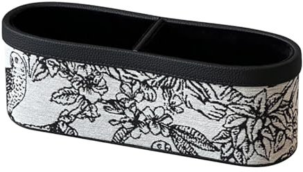 Qianly Support de télécommande à 2 compartiments, boîte de rangement de bureau, organisateur de bureau pour dortoir, Noir