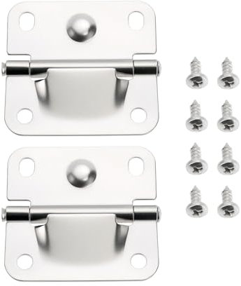 SG Store 2 Pieces Stainless Steel Cooler Hinges Ice Chest Hinge Replacement Compatible with Coleman Cooler 5226 5227B 5235 with Screws