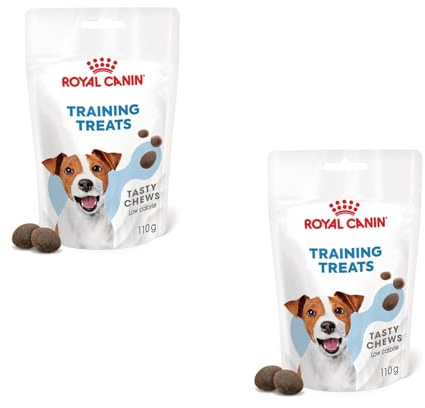 Training Treats | Snacks für Hunde | 2 x 110 g | DHA und Vitamin C & E | Royal Canin | Ergänzungsfuttermittel | Zur Belohnung im Training | 2,9 kcal je Stück | Doppelpack