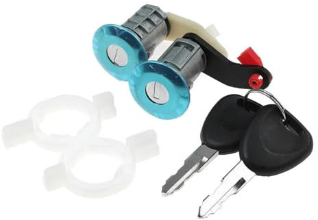 Serrure Porte pour Renault Master 1998-2016, Barillet de Serrure de Porte de Voiture avec 2 clés 7701470945/7701470944