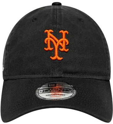New Era MLB 9TWENTY Washed Cap Script New York Mets Black