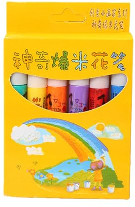 Stylo de peinture en mousse phosphorescente pour enfants - 6 couleurs - Styles d'art avec matériaux sûrs - Outil d'artisanat - Mousse phosphorescente