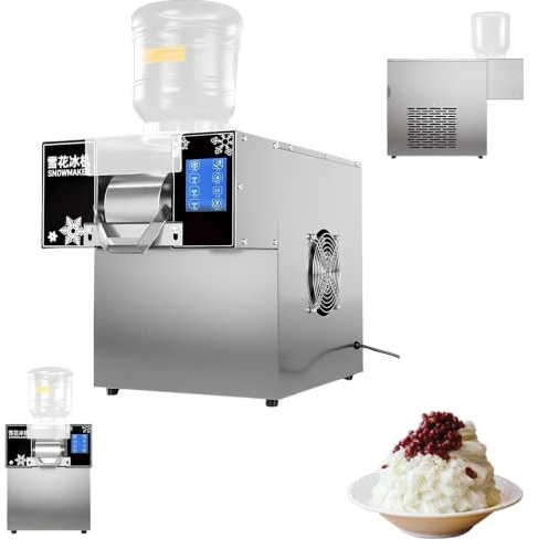 Skallbisymaskin Professionell, Koreansk Bingsu Apparat 132LBS/264LBS