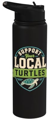 Save Local Sea Turtles Stainless Steel Insulated Water Bottle