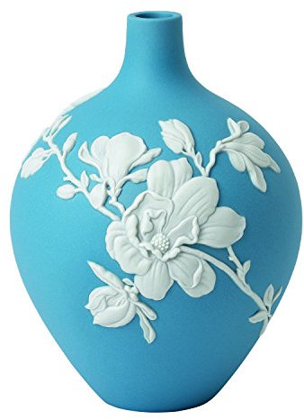 Wedgwood Vase mit Magnolienblüten, 12,7 cm