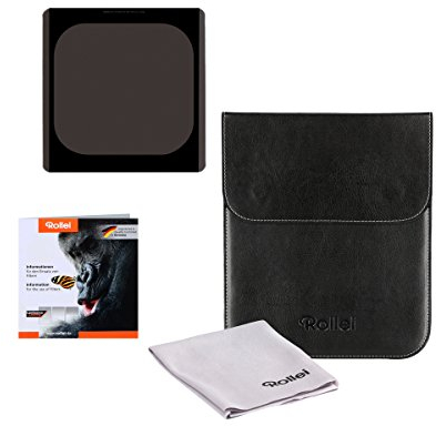 Rollei Filtro rettangolare professionale Mark II – Filtro a Densità Neutra (180x180 mm) Gorilla Glass - ND8 (3 Stops/0,9) Sistema 180 mm