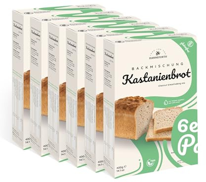 Glutenfreie Backmischung Kastanienbrot 6x400g | Hanneforth