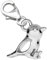 FANTASTIC NAILS COSMETIC COLLECTIONS Damen Vogel Charm Anhänger echt 925 Sterling Silber K516o +V2