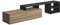 Dmora Mobile da soggiorno porta TV regolabile, cm 160 x 40 x 38, colore quercia e antracite