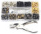 Press Stud Set with Pliers, 120 Pcs/Set Sewing Snap Clothes Fasteners Kit Repairs Tool for Clothes Craft Repairs Decoration with Install Tool