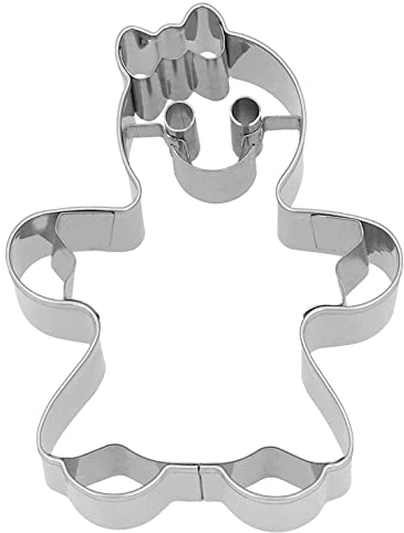 Birkmann, Plätzchen-Ausstechform Gingerwoman, 8 cm, Edelstahl, mit Innenprägung, hochwertige Qualität