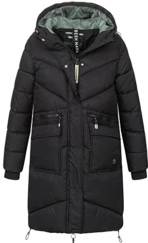 Sublevel Damen Übergangs Jacke Herbst Winter Outdoorjacke mit Kapuze sportlicher Damen Mädchen Parka S M L XL XXL 3XL 4XL 5XL