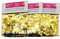 3 x Gold Glitzersterne für Schneekugel/Glitzerkugel zum Basteln für Schneekugel Bastelset 40066 goldene Sterne