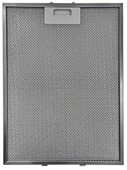 eRicambi, Filtro Metallico per Cappa Compatibile con Elica Rex Electrolux Aeg, Dimensioni 283x380 (mm), High Performance Filter, Pratica Maniglia di Sgancio a Innesti Rinforzati