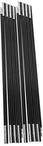 2 Sets 9 Abschnitte Zeltstange 490 cm Outdoor Camping Fiber Glass Rod Double Tarp Poles Family Tent Stakes Support Frames Kit for Outdoor Camping,Hiking, Picknick