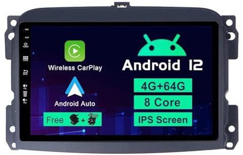 SXAUTO Android 10 Autoradio Per FIAT 500L (2012-2016) - [2G+32G] - Senza fili Carplay & Android Auto - GRATUITI Telecamera - Supporto DAB Fast-boot Bluetooth 4G Volante WiFi - 2 Din - IPS 10.1 Pollici