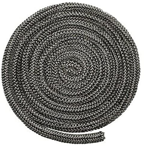URPIZY Kamindichtung Ofendichtung Runddichtung für Kaminofen, Holzofen-Türdichtung 16mm 2m Länge Schwarz Herd/Feuer Seil Hitzebeständige Dichtschnur Dichtband Dichtungsschnur aus Glasfaser