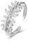 FOREVER QUEEN Dame Ringe Lorbeerkranz Ringe Einstellbare 925 Sterling Silber Ringe Daumen Ringe für Frauen