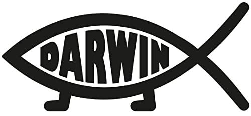 myrockshirt Fisch Darwin Fish 15cm Religion Religionen Aufkleber Sticker Autoaufkleber freie Farbwahl