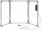 Mi-Heat Panneau chauffant pliable en aluminium 53x108cm Chauffage de bureau infrarouge 350W jusqu'à 80°C Mur chauffant pour bureau Home Office Poste de travail Caisses d'accueil
