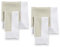 Solino Home Leinen-Stoffservietten, 50,8 x 50,8 cm, 4 Stück, 100 % reines Leinen, weiße und natürliche Servietten, waschbare Stoffservietten für drinnen und draußen, von Contempo