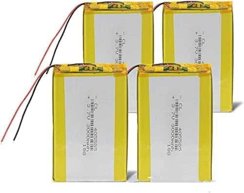 Batteria Ai Polimeri Di Litio Lipo Da 3.7 V Ricaricabile 3000 MAh 405585 Lampada Solare Elettrica Batteria Per Fotocamera Digitale.4 PZ