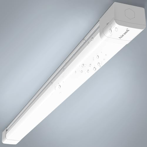 Feuchtraumleuchte LED 120CM, Kellerlampe 36W 3600LM, Werkstattlampe IP66 Wasserfest, Werkstatt Deckenleuchte Kaltweiss 5000K Garagenlampe, Led Röhre Lampe für Garage Keller Büro Feuchtraum