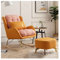 TANZEM Sonnenliegen, Moderne Kinderzimmer-Schaukelstühle, gepolsterter Rocker Glider mit Lendenkissen und Ottomane, Indoor-Baby-Still-Glider-Rocker-Stuhl, bequemer Stillsessel, Mid-Century-Akzentst