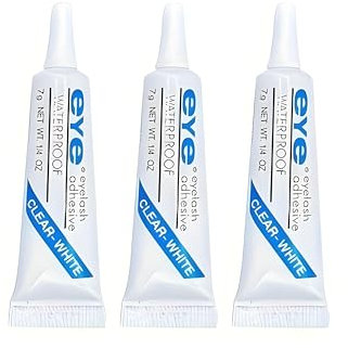 Eyelash Glue – Strong Waterproof Quick-Dry Lash Glue for False Eyelashes, Clear, Professional Salon & Home Use (2 Pcs, 7g)