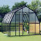 YEZIYIYFOB Gewächshaus mit Fundamentrahmen GewäChshaus Klein Frostschutz Pflanzen Winterschutz GewäChshaus Winterfest GeräTehaus Tomatenhaus Anthrazit Aluminimum 338 B cm 9,53 m²