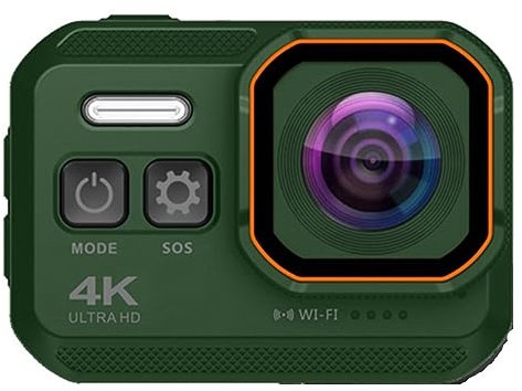 nmbhus Action Camera 4K 1080P 60fps Stabilized IP68 Underwater Waterproof Helmet Motorcycle Sport Video Cam Moto Bike 16MP WiFi Webcam(16G SD Card,3)