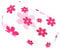 Wollhuhn ÖKO Kinder/Jungen/Mädchen Cooles Elastisches Stirnband/Haarband Bequem Zweilagig Jersey Oder Fleece Viele Motive 21215152 (Blumen Weiß/Rosa)