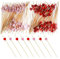 Lot de 200 brochettes à cocktail, pour emballage de bonbons, desserts de fête, brochettes d'amour, brochettes à cocktail d'amour