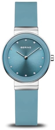 BERING Damen Uhr Quarz Movement - Classic Collection mit Edelstahl und Silikon 10129-708