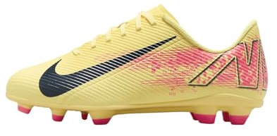 Nike Kinder Jr. Vapor 16 Club KM FG/MG Fußballschuhe, Orange/Dunkelblau/Pink, 35