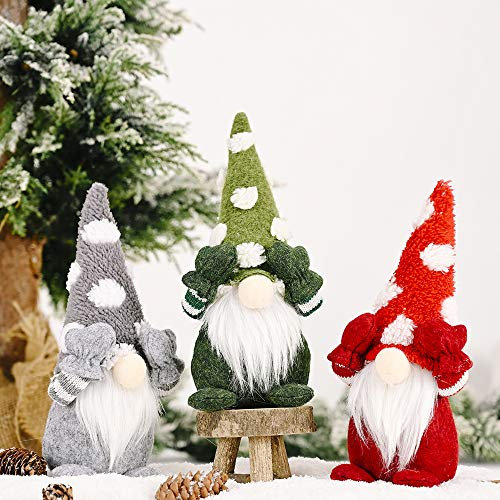 Cytecedx Weihnachtsdeko Weihnachtswichtel 3 Stück Weihnachten Deko Wichtel Figuren Plüsch Weihnachtsdeko Amerikanisch Weihnachten Figur Weihnachtsdekoration für Tischdeko Weihnachten Fensterdeko