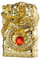 Drachenfeuerzeug Cool Kerosin Feuerzeuge Winddicht Schnitzen Drachenfeuerzeug Schleifrad Feuerzeug für Sammlung Dekoratives Geschenk (Gold)