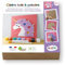 Aladine 3085486 Holzmalerei-Set, Einhorn, 3D-Holzbild zum Bemalen, DIY Wanddeko, Malset, Bastelset für Kinder ab 4 Jahren