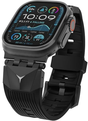 Wristitani Cinturino per Orologio Compatibile con Apple Watch Ultra 2/Ultra 49mm 45mm 44mm, Custodia Protettiva Integrata Cinturini per iWatch Series 9 8 7 6 SE 5 4