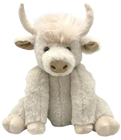 Kuh Kuscheltiere, Highland Cow Spielzeug, Yak-Stofftier, Schottisches Hochlandkuh-Plüsch, Braunes Hochlandrind Zum Schlafengehen, Bauernhofspielzeug Mit Sound, Gefüllte Hochlandkuh Für Freundinnen